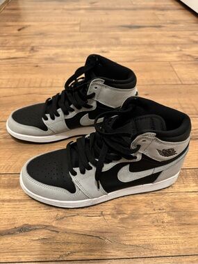 Nike Black and Gray High-Top Sneakers